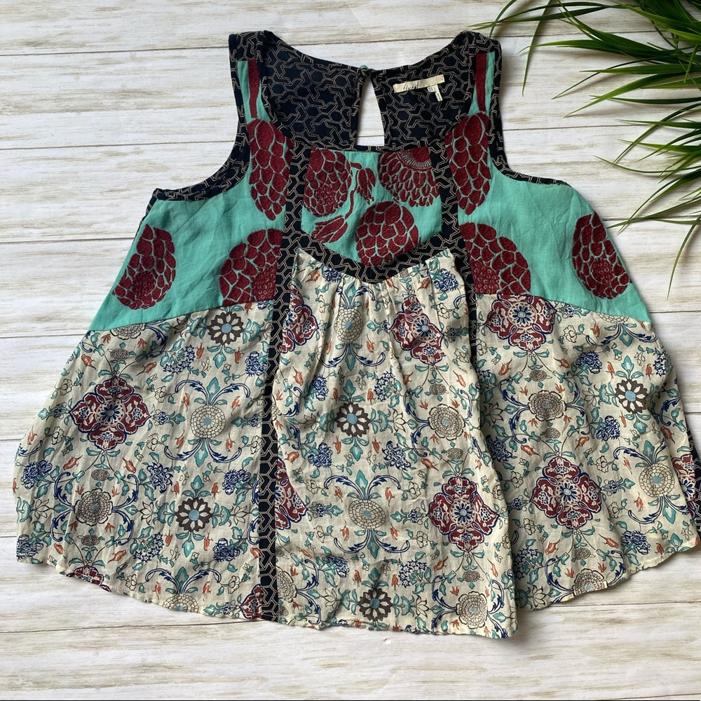 Floreat size 4  boho top sleeveless Anthropologie